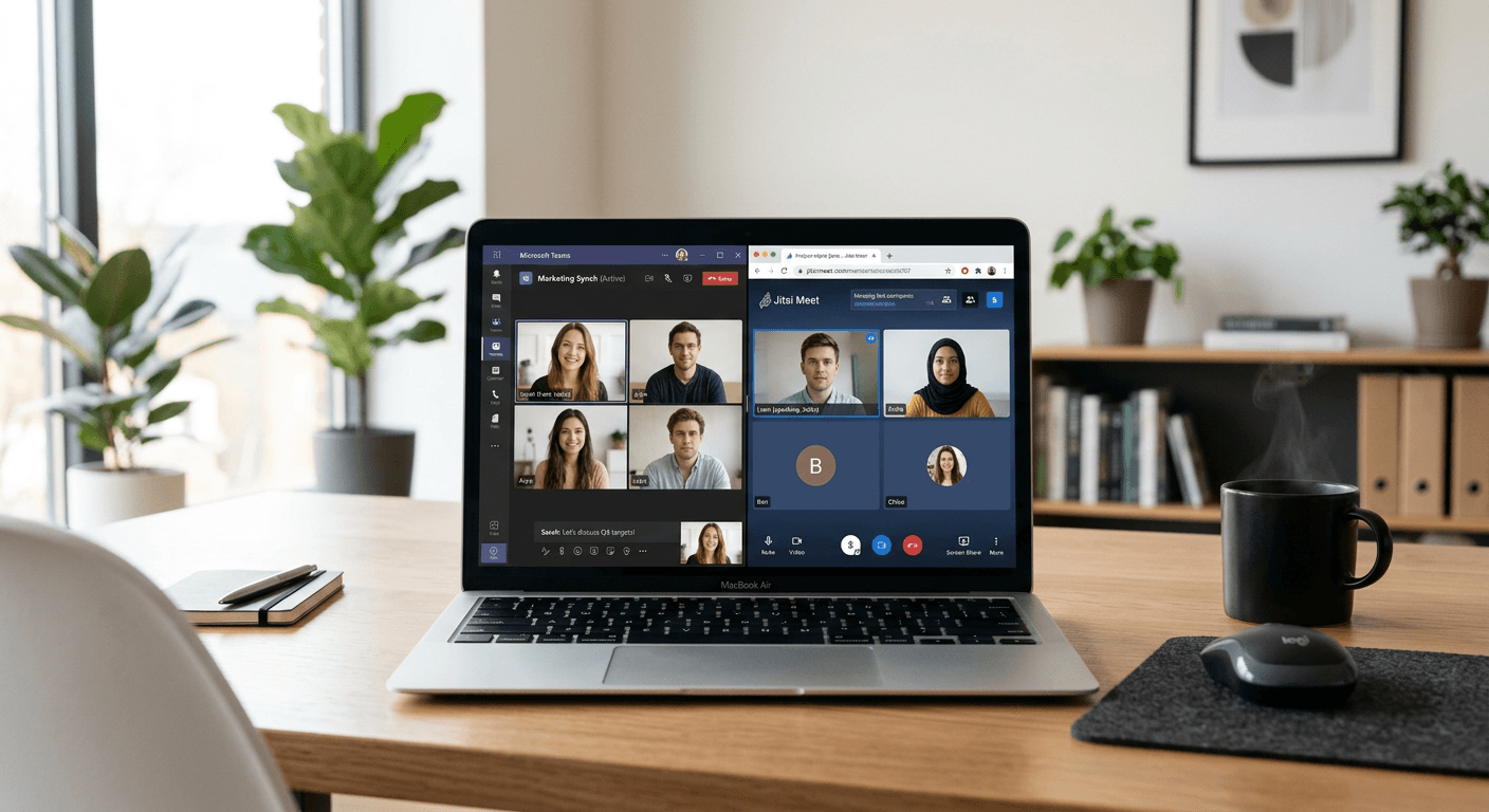 How to Set Up Meetings with Jitsi and Microsoft Teams Links